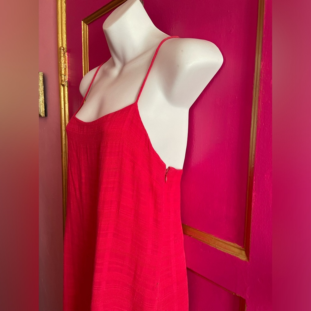 1.State red cotton strappy sundress size S - Picture 3 of 6